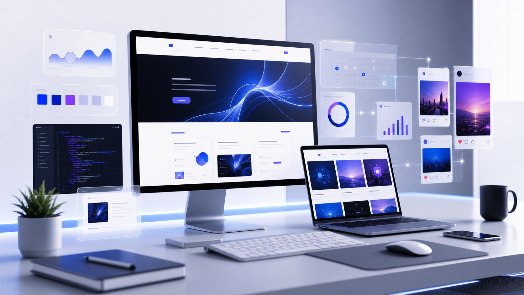 Website development visual
